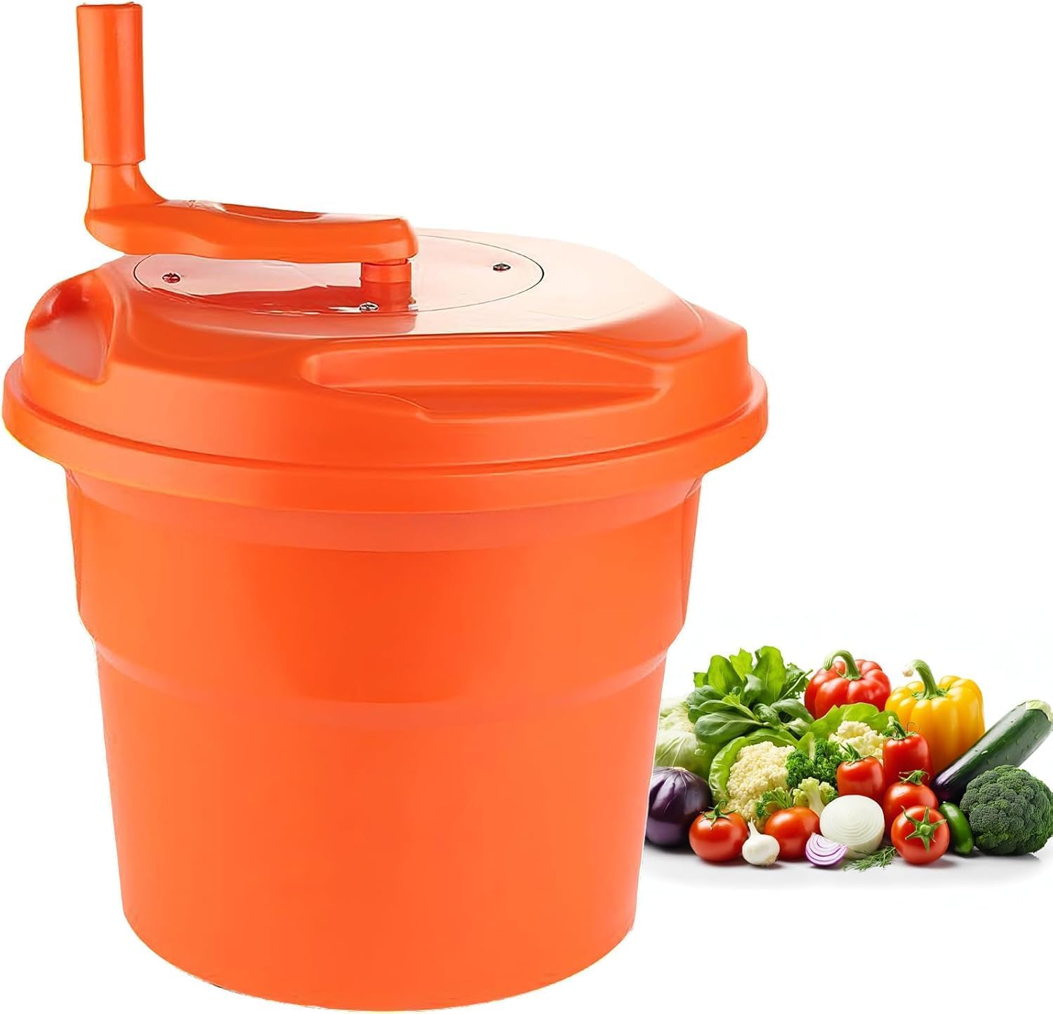10l/20l Large Salad Spinner & Vegetable Washer – Easy Clean Fruit & Veg Drainer for Commercial Use, Ideal for Healthy Meal Prep & Fast Drying 10l