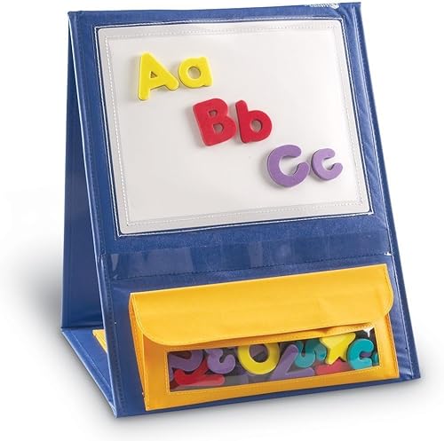 Miniatura 6 de Learning Resources Tabla de bolsillo magnética de doble cara para mesa, tabla de bolsillo para aula, tablas magnéticas para aula, tablas de