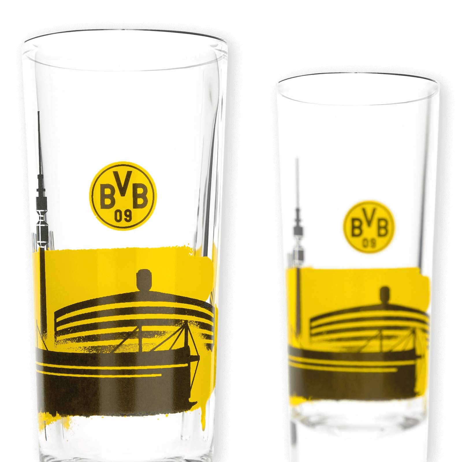 Borussia Dortmund BVB Kieliszek do wódki Skyline (2 sztuki)