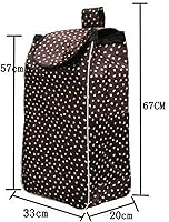 Vista 6 de Bolsa de repuesto para carrito de compras, estilo B engrosado, tela Oxford, impermeable, gran capacidad, bolsa de carretilla