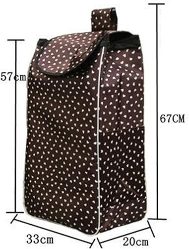 Miniatura 6 de Bolsa de repuesto para carrito de compras, estilo B engrosado, tela Oxford, impermeable, gran capacidad, bolsa de carretilla