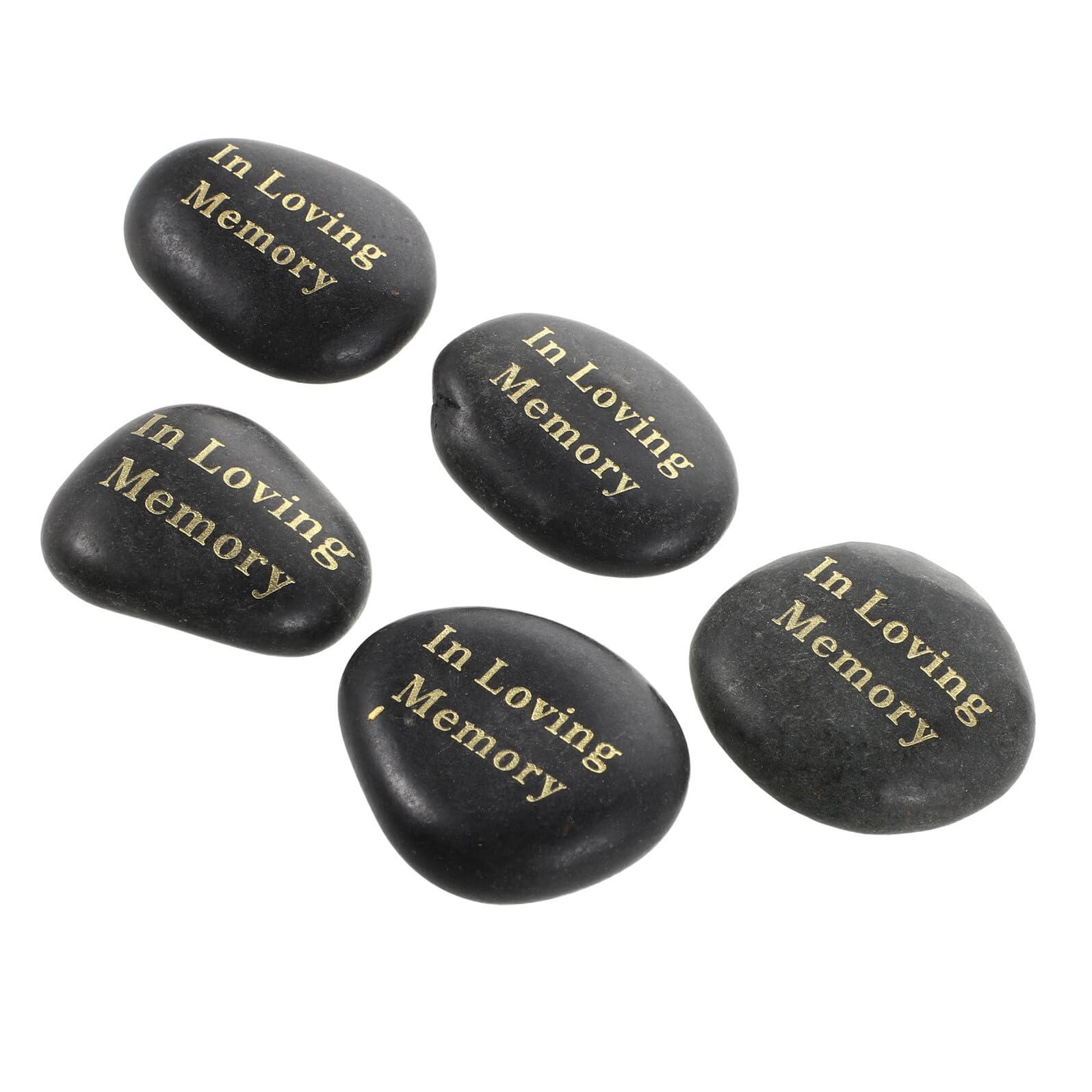 Piedras conmemorativas para cementerio Levemolo, decoración de jardín y altar funerario, 5 ud