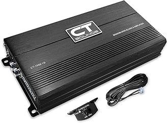 CT-1000.1D Compact Class D Car Audio Monoblock Amplifier, 1000 Watts RMS