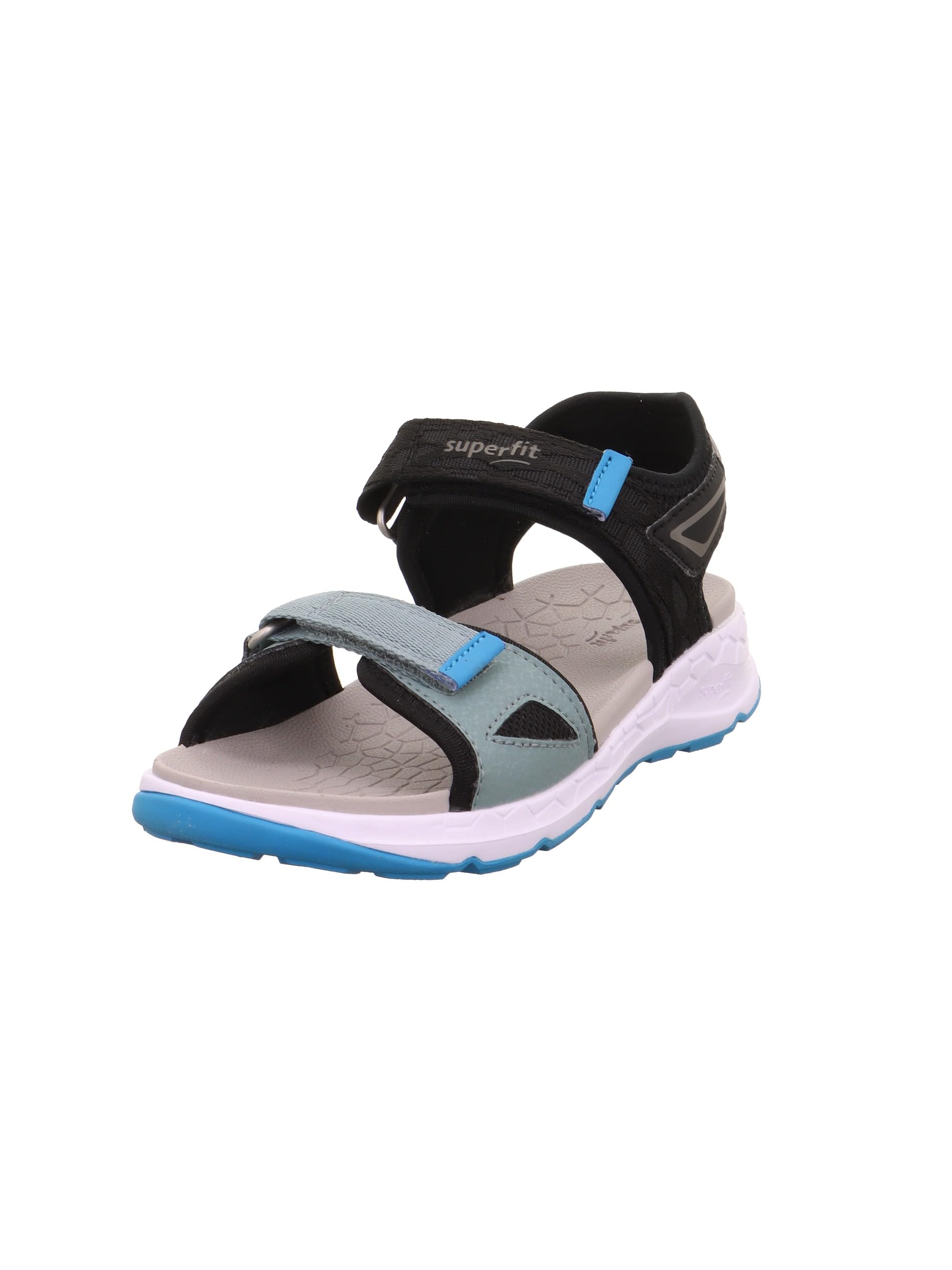 Superfit Criss Cross Sandals, Light Green/Black 0000, 37 EU