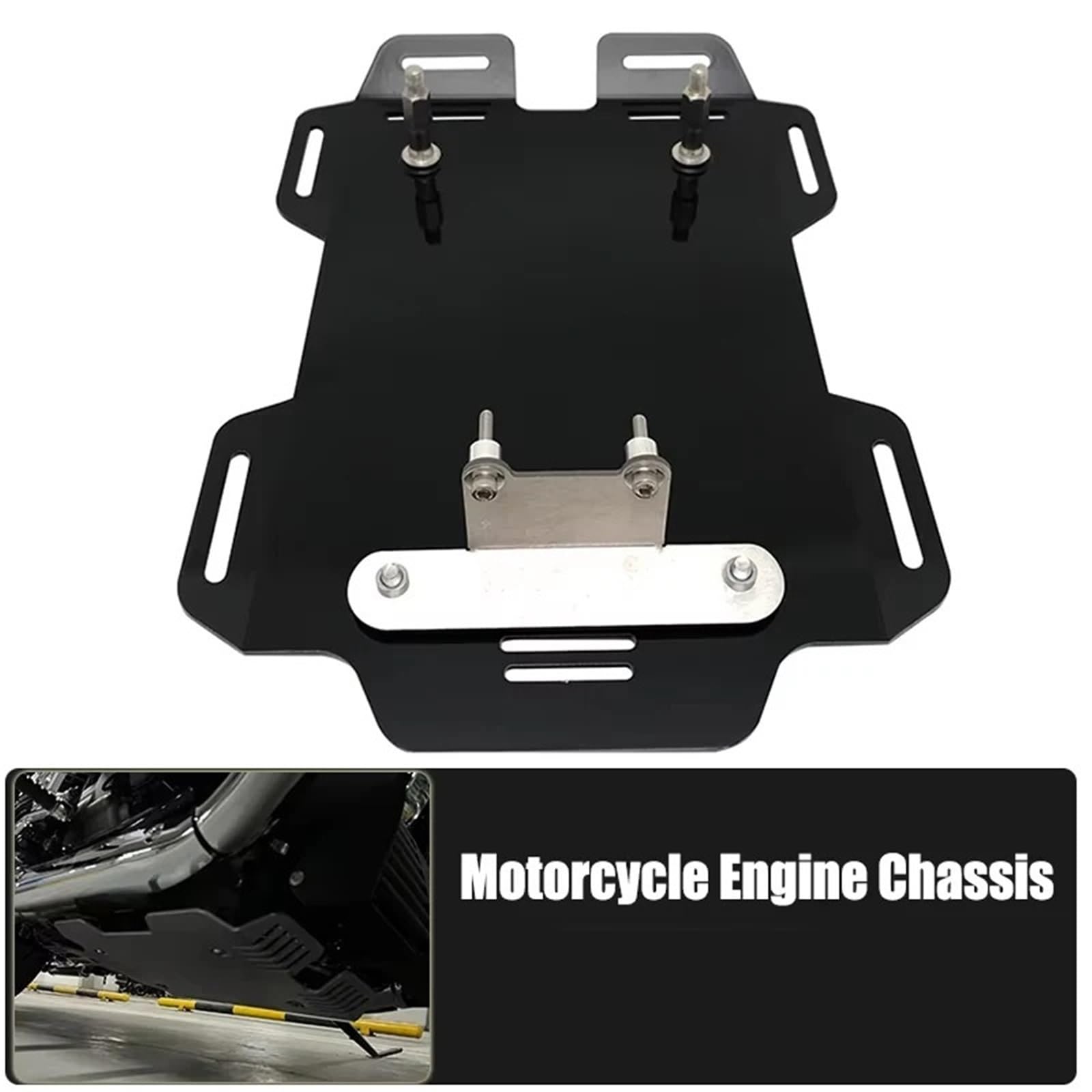 Per Bmw R18 2020-2023 Copertura di protezione telaio motore sotto la piastra paramotore di protezione copertura motore Base del Motore(Black)