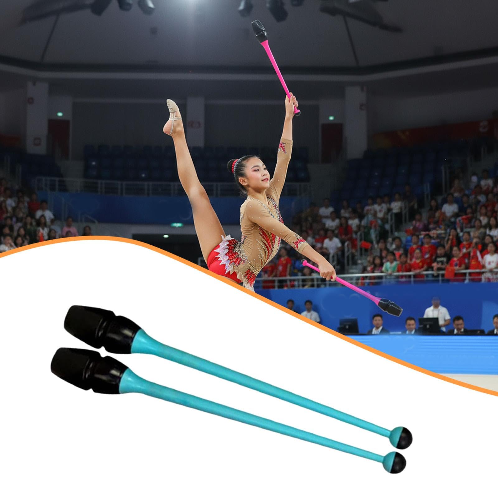 Barres de Gymnastique Rythmique Connectables 36 cm Caoutchouc PP Équipement d'Entraînement
