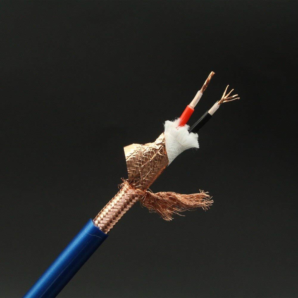 Jedna para HiFi Audio XLR męski na żeński kabel mikrofonowy audiofilski zbalansowany interkonekt przewód mikrofonowy (1 m)