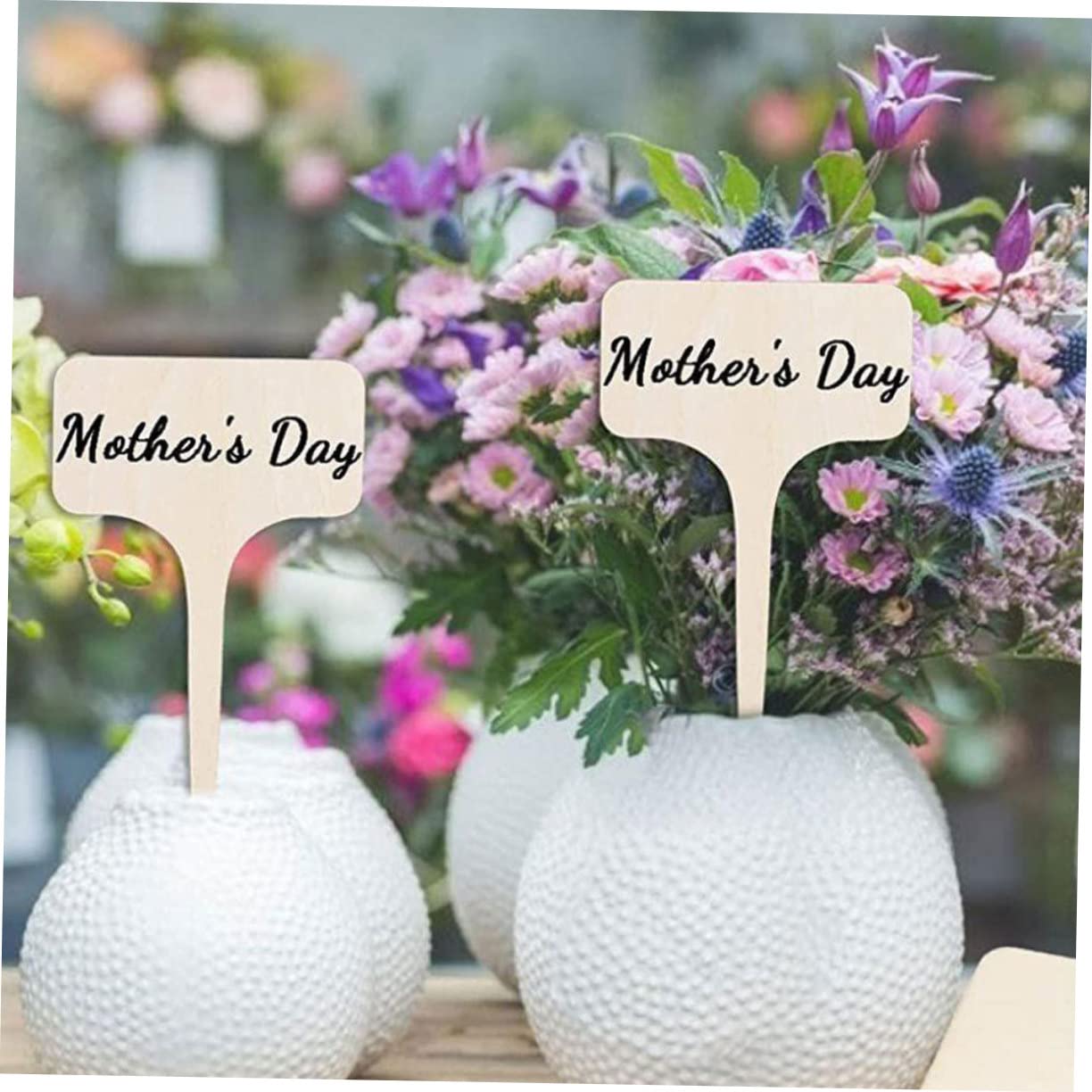 Toddmomy 5 Ensembles Étiquettes De Plantes Marqueurs Jardin Bamboo Étiquettes Vides Pour Identifier Fleurs Plantes Accessoires Pratiques Pour Pots 20 Pièces * 5