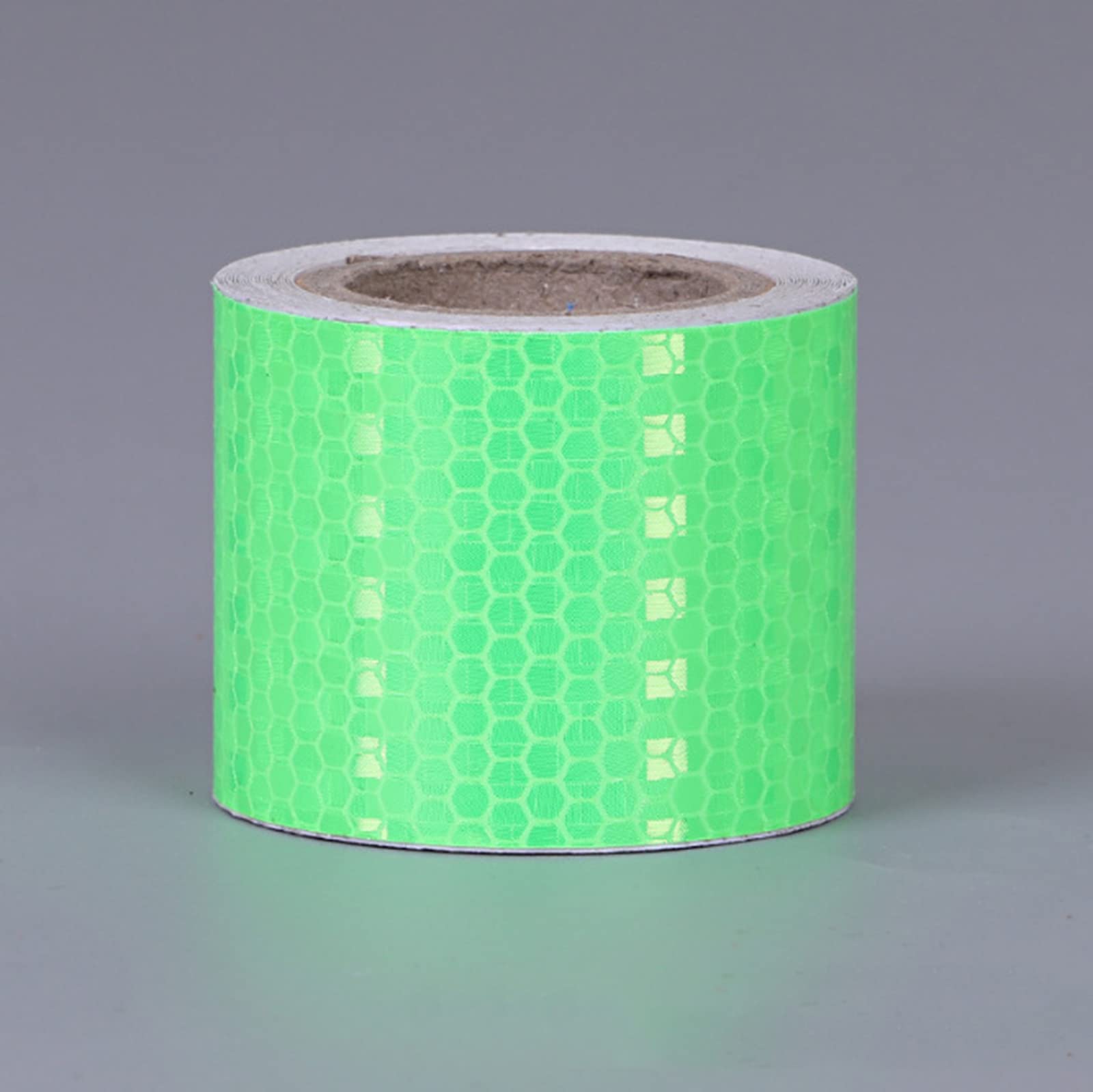 Nastro riflettente da 5,1 cm x 40,6 m, ad alta visibilità, nastro di sicurezza per segnalazione di sicurezza, nastro di avvertimento per auto, bici, bicicletta, nastro verde