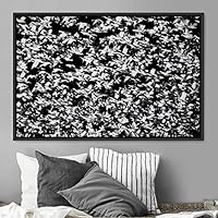 Framed Canvas Wall Art Flying Together Birds Farmhouse/Country Group Group Multicolor Photography Realism Relax/Calm Warm - 16x24 inches