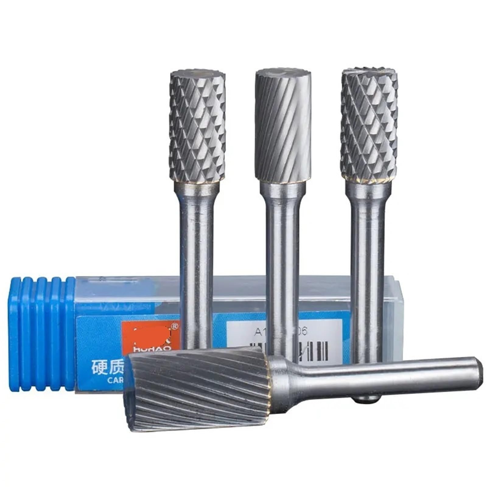 5pcs Carbide Rotary Burr Cut Grinding Tool Wood Metal Stone Carving Bits Double Diamond Cut Rotary Bits(TZ15280505)