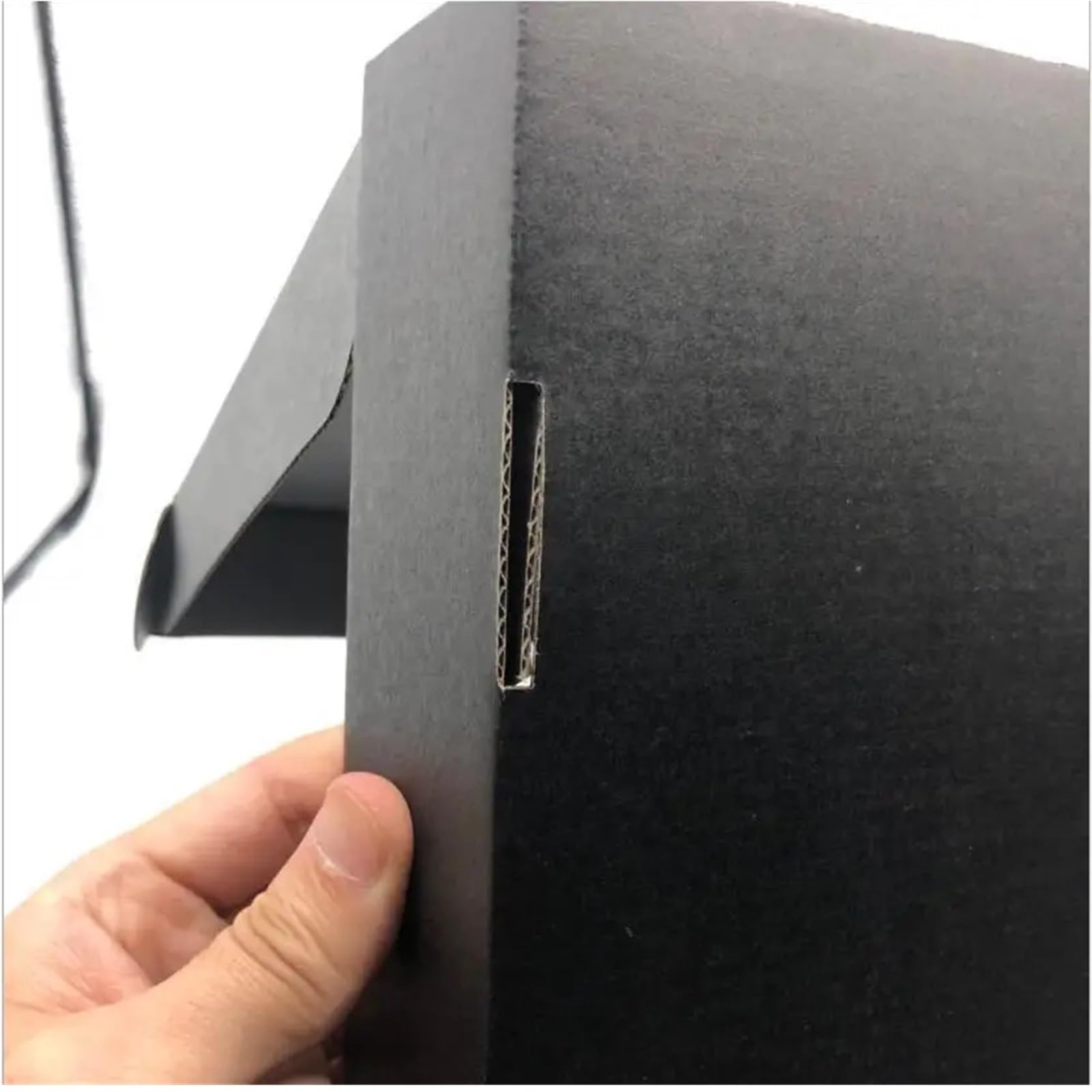 Caja de cartón negra Extra dura, caja embalaje papel corrugado grueso for envío comercial, 10 Uds para Embalaje y Correo(15x10x6cm)