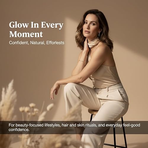 Miniatura 8 de Complejo de péptidos de colágeno 1000 mg  60 cápsulas veganas  con ácido hialurónico y biotina  Fórmula sin marinos a base de plantas Beauty Wellness