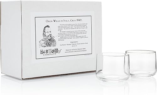 Miniatura 2 de HISTORY COMPANY The Perfect Negroni - Vaso de cóctel italiano original de 11 onzas, juego de 2 piezas (colección de caja de regalo)