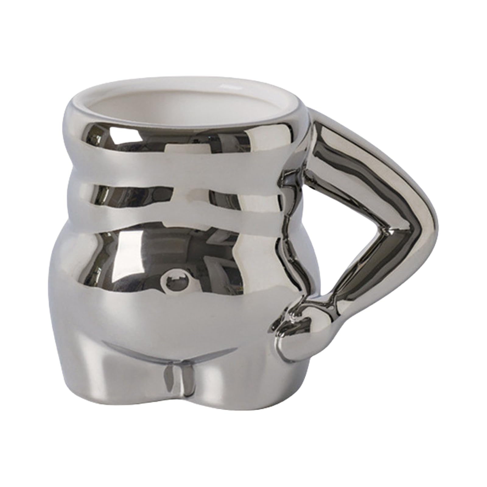 Tsophreniq Lovely Belly Shape Beverage Mug Mutifunctional Drink Container Unique Water Cups for Home and Special Event Belly Shape Mug