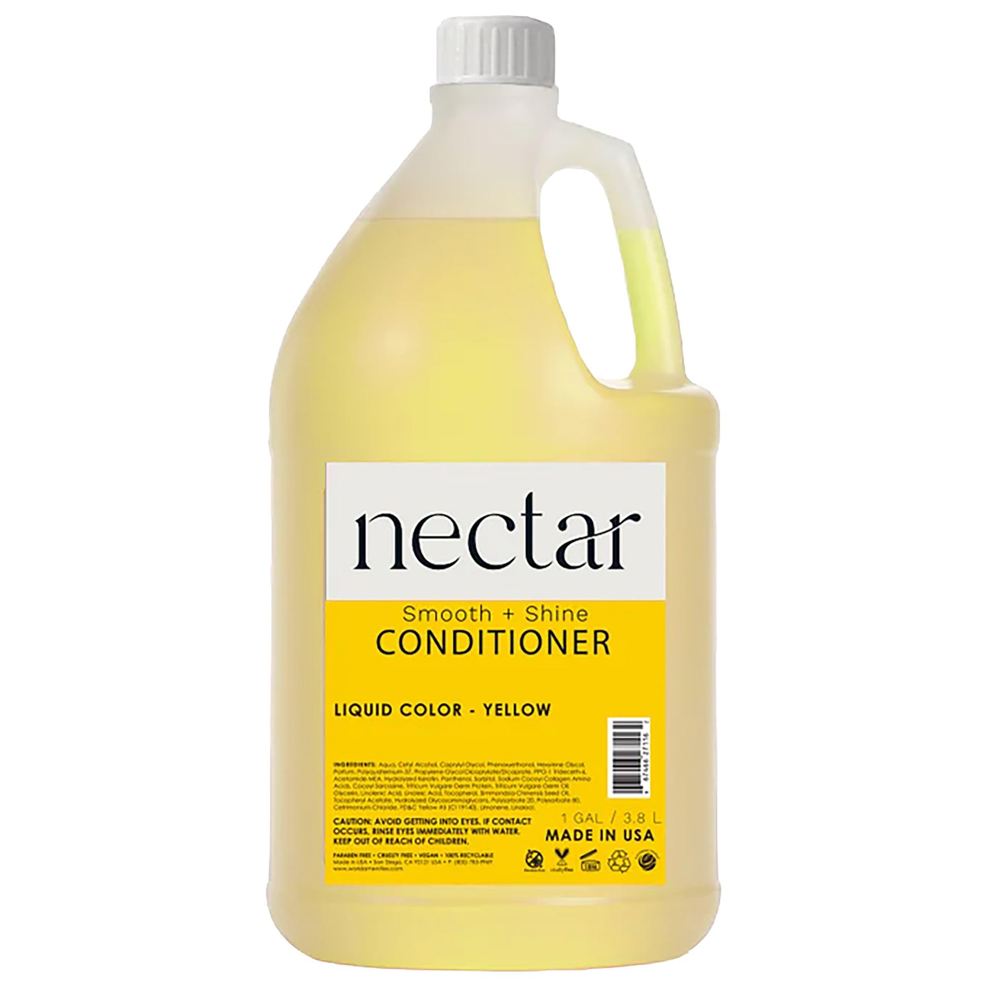 Nectar Conditioner | 1 gallon, 3.8L | Sweet Orange Blossom Scent Refill Bottle With Pump, Hotel Amenities, Airbnb Rentals, Suitable for All Hair Types - 1 Gallon Pack