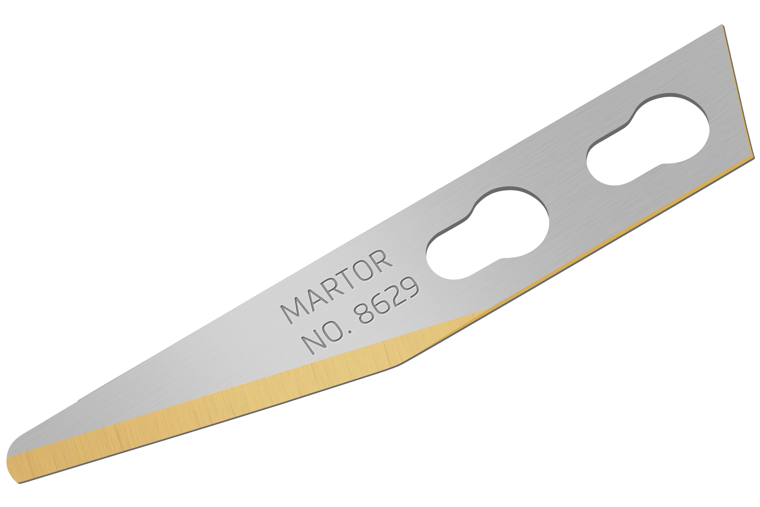 MARTOR 100x Grafikklinge 5,7 mm, TiN-beschichtet, Ersatzklingen | Titanium-Nitrit, verlängerte Lebensdauer, Korrosionsschutz, für GRAFIX 501 & TRIMMEX, No. 8629.65