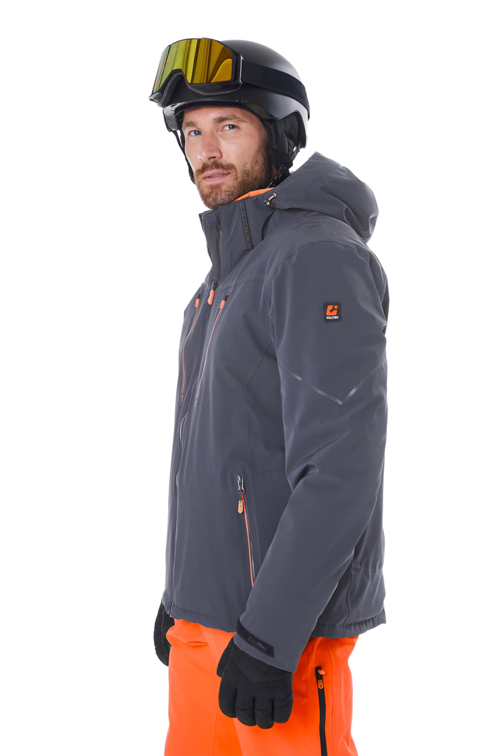 Killtec Herren Ksw 50 Mn Ski Jckt Skijacke/Funktionsjacke mit abzipbarer Kapuze, Schneefang und Unterarmventilation