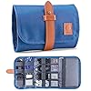 Onyx Blue Electronics Organizer Bag – Portable Travel Accessories Case for Chargers, Cords, Cables, Batteries (Blue) – Cable and Tech Pouch Organizer – Electronic Accessories Case