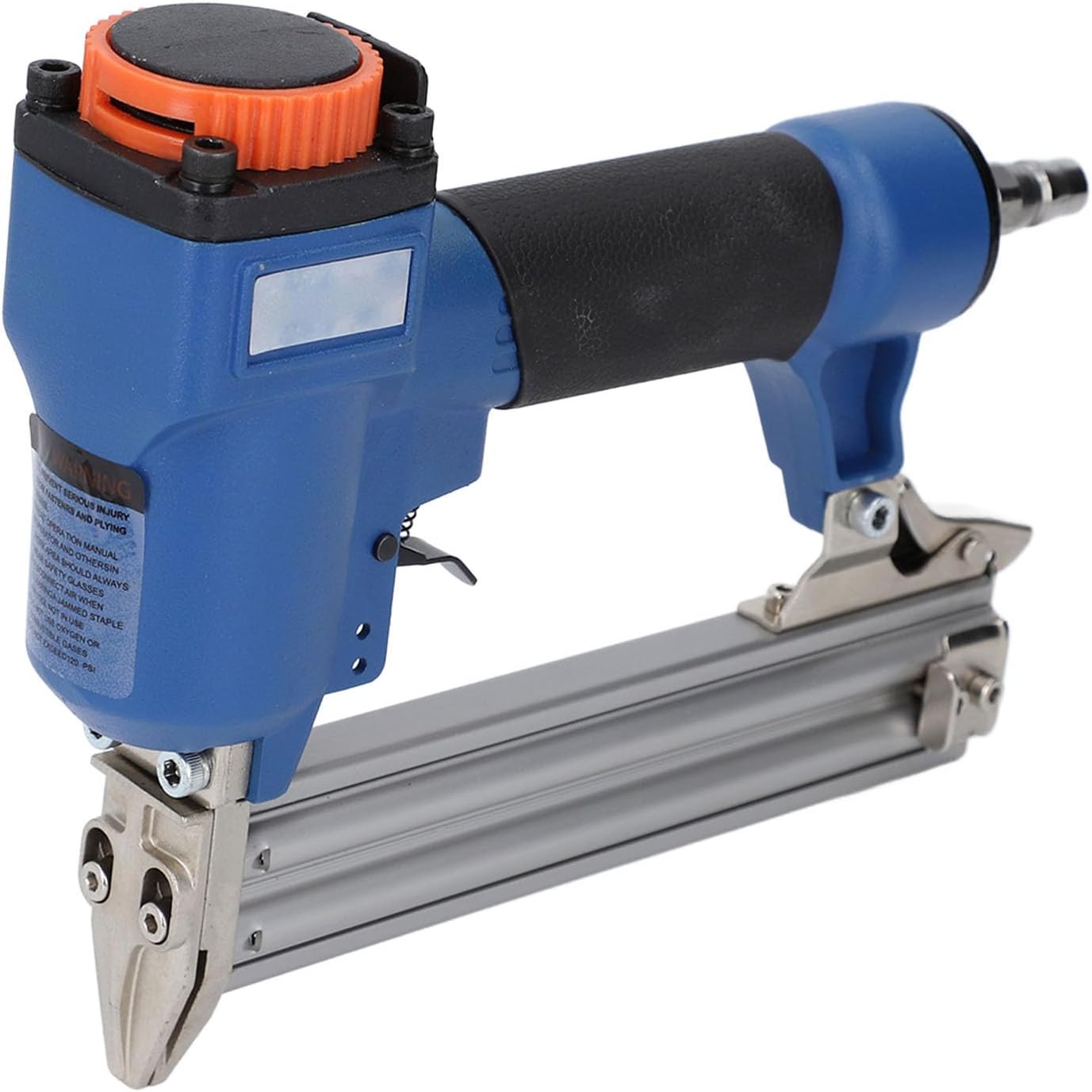 Focket Pneumatic Stapler, Heavy Duty Air Powered Stapler with 100 Pcs Journal/Publication Capacity for Wood Upholstery Carpet Fencing