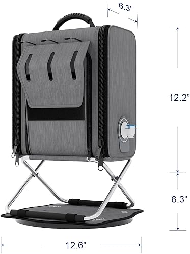 Miniatura 5 de MARVOWARE Bolsa enfriadora de camping con soporte de rotación de 360 y bolsa de grado alimenticio de 4 litros con dispensador, bolsa enfriadora de