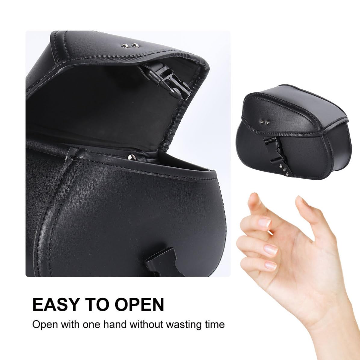 ifundom Borsa da Appendere alla Moto in Pelle Pu, Coppia