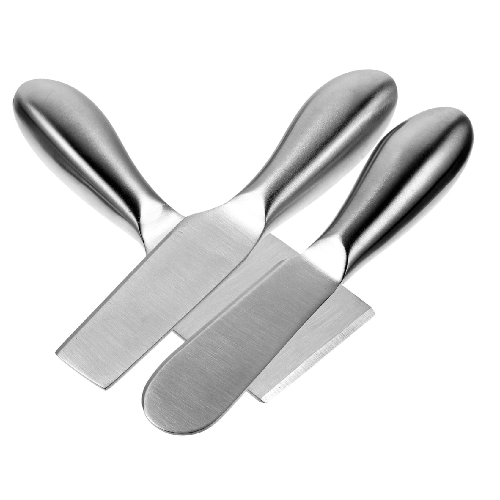 PRETYZOOM 1set Stainless Steel Cheese Cutting Tools Portable Butter Spatula Fruit Jam Spreader for Kitchen Baking Ergonomic Design for Parties and Gatherings