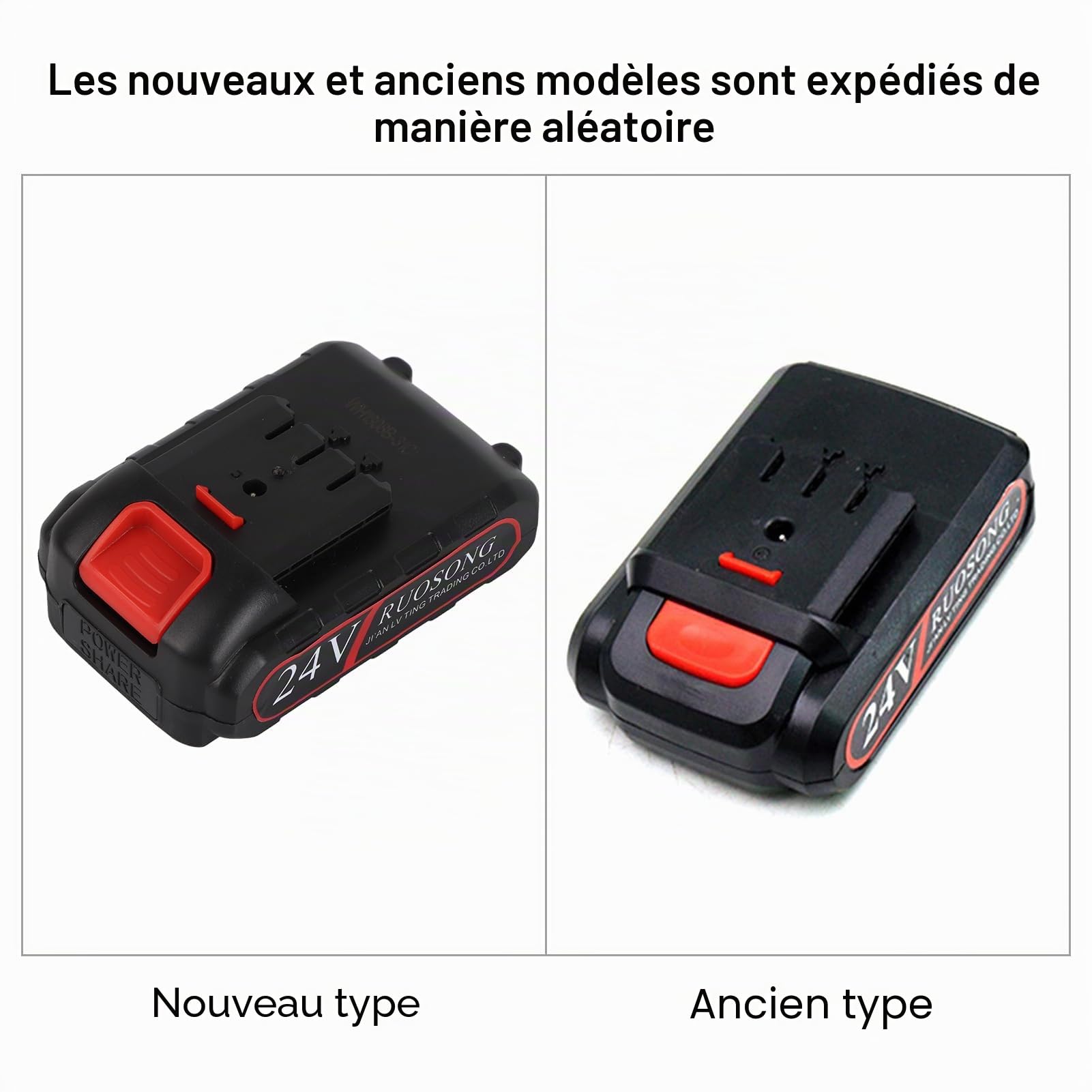 Batterie de tronçonneuse 24V, batterie au lithium 24V, accessoires de tronçonneuse électrique, batterie 24V pour mini tronçonneuse électrique