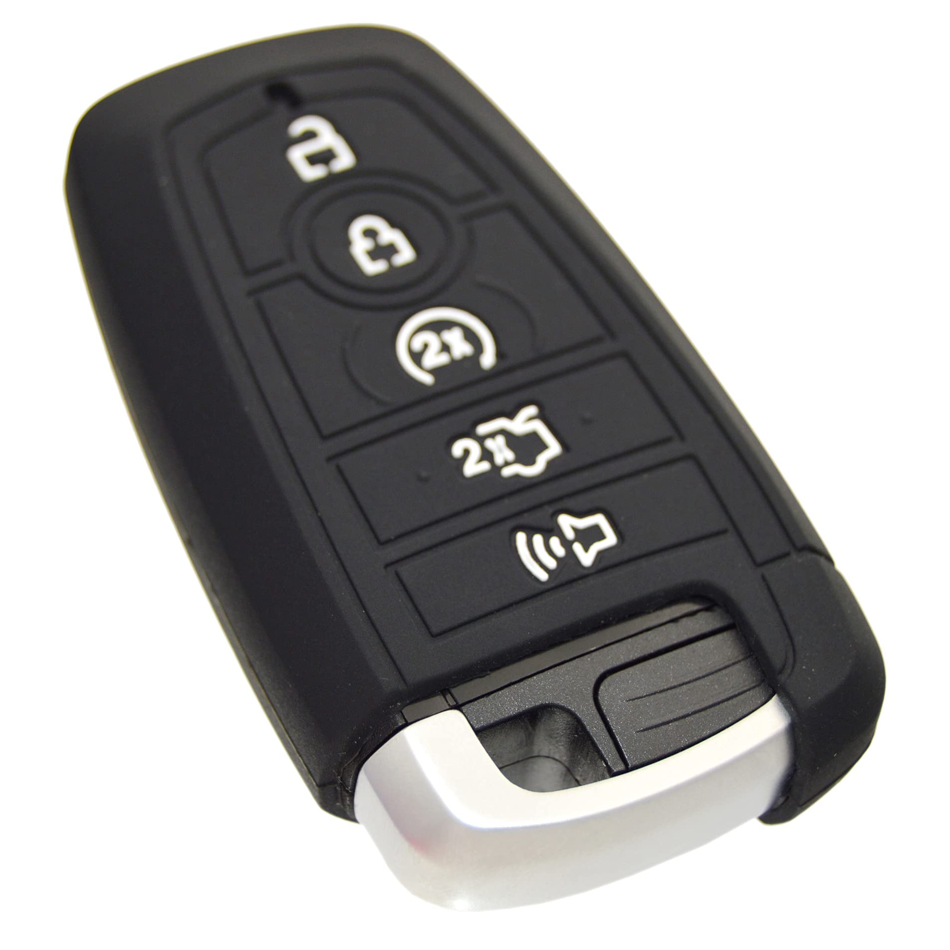 Silicone Key Fob Cover for Ford F150 Mustang Explorer Expedition Escape Edge Bronco Transit Maverick and Lincoln Navigator Nautilus Aviator Corsair