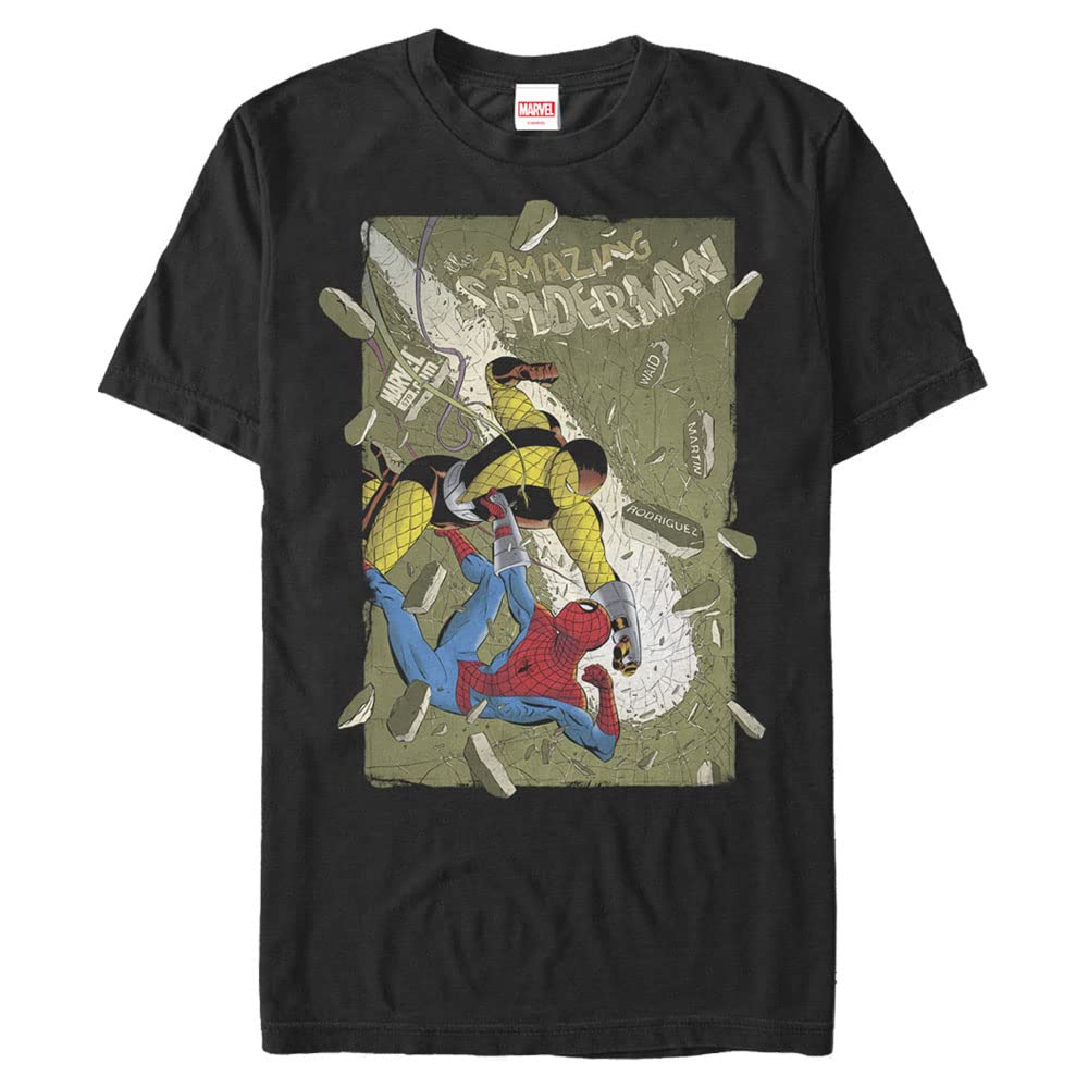 marvelBig & Tall Classic Shocker Rocker Men's Tops Short Sleeve Tee Shirt, Black, 4X-Large