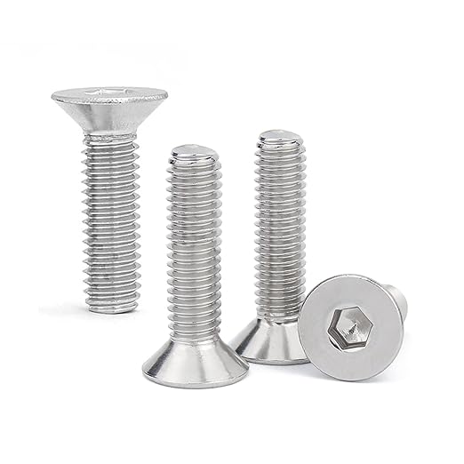 Vis à Tête Hexagonale Creuse (Allen) M6 X 1.0 En Acier Inoxydable A2-70 - Longueurs De 8 à 60mm