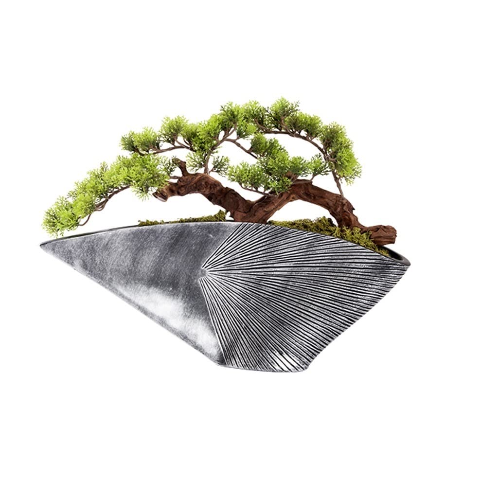 Artificial Bonsai Tree Bonsai Tree Indoor Artificial Pine Trees Simulation Bedroom Plants for Home Decor Bonzai(L)