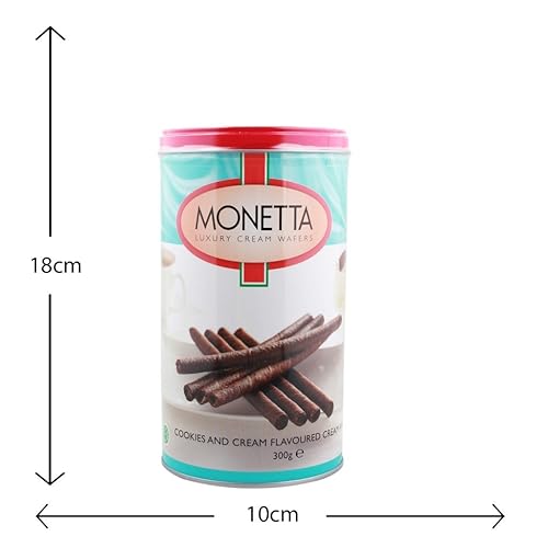 Miniatura 4 de Monetta Rollos de oblea, galletas y crema, 10.58 oz