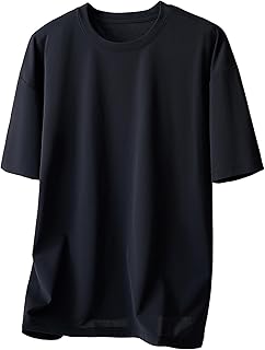 [W Wonyo] 機能 SORONA 無地 Tシャツ メンズ 半袖 涼しい 夏服 吸汗速乾 ドライ ティーシャツ 冷感 UVカット トップス 伸びる スーパーストレッチ 軽量 薄手 インナー 抗菌消臭 イージーケア 人気 衣替え 春 夏