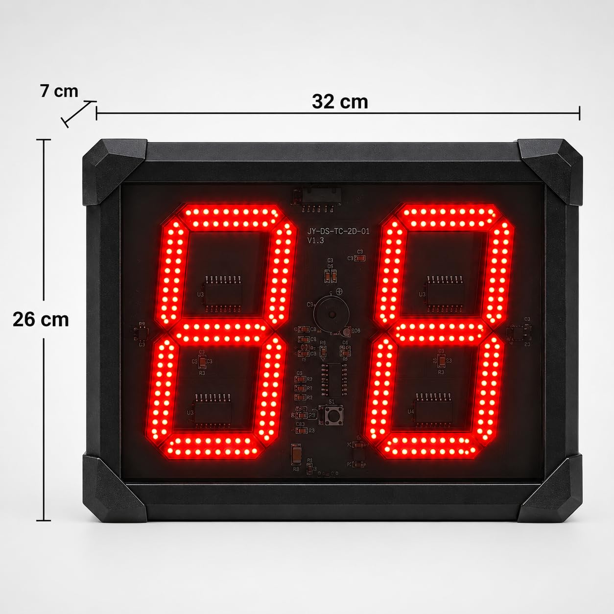 Tabellone segnapunti elettronico di pallacanestro, esposizione di temporizzazione dell'orologio del colpo del LED 12/24/14s per pallacanestro e pallav