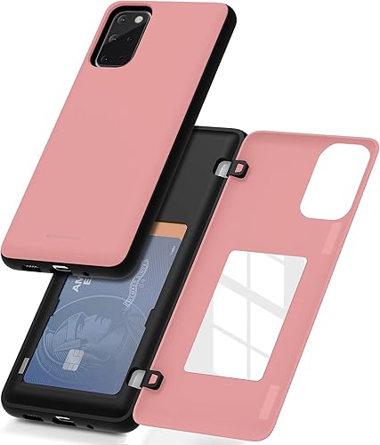 GOOSPERY Funda tipo cartera magnética para Galaxy S20 Plus, con tarjetero, funda con cierre automático magnético fácil, protección de doble capa,
