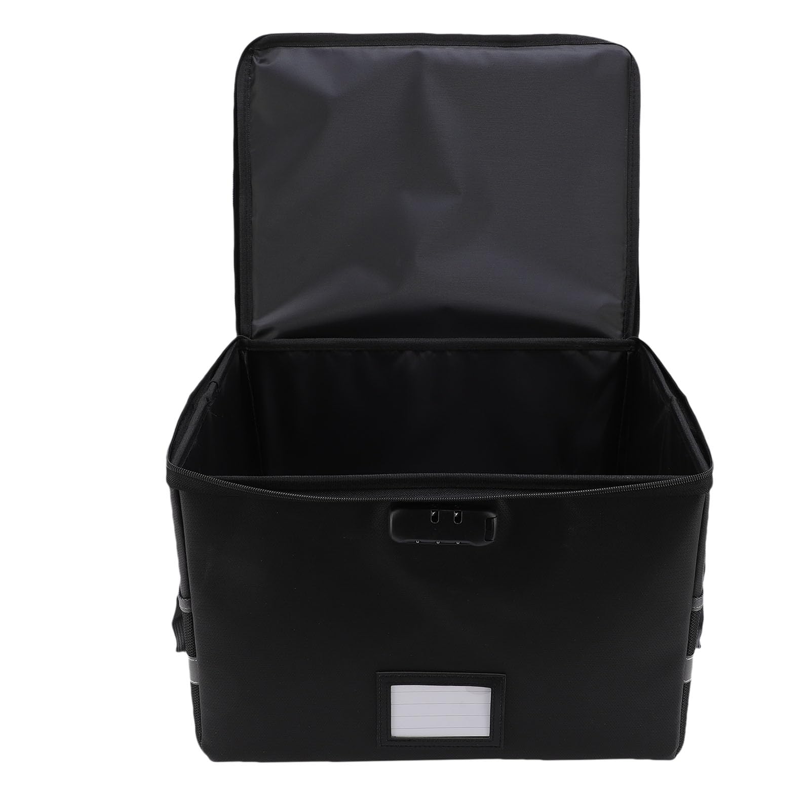 Borsa Portadocumenti Ignifuga, Scatola Portadocumenti Ignifuga con Serratura, Strisce Riflettenti Antistatiche, Organizer Portatile per Lettere, Documenti Legali, Foto, Oggetti di Valore