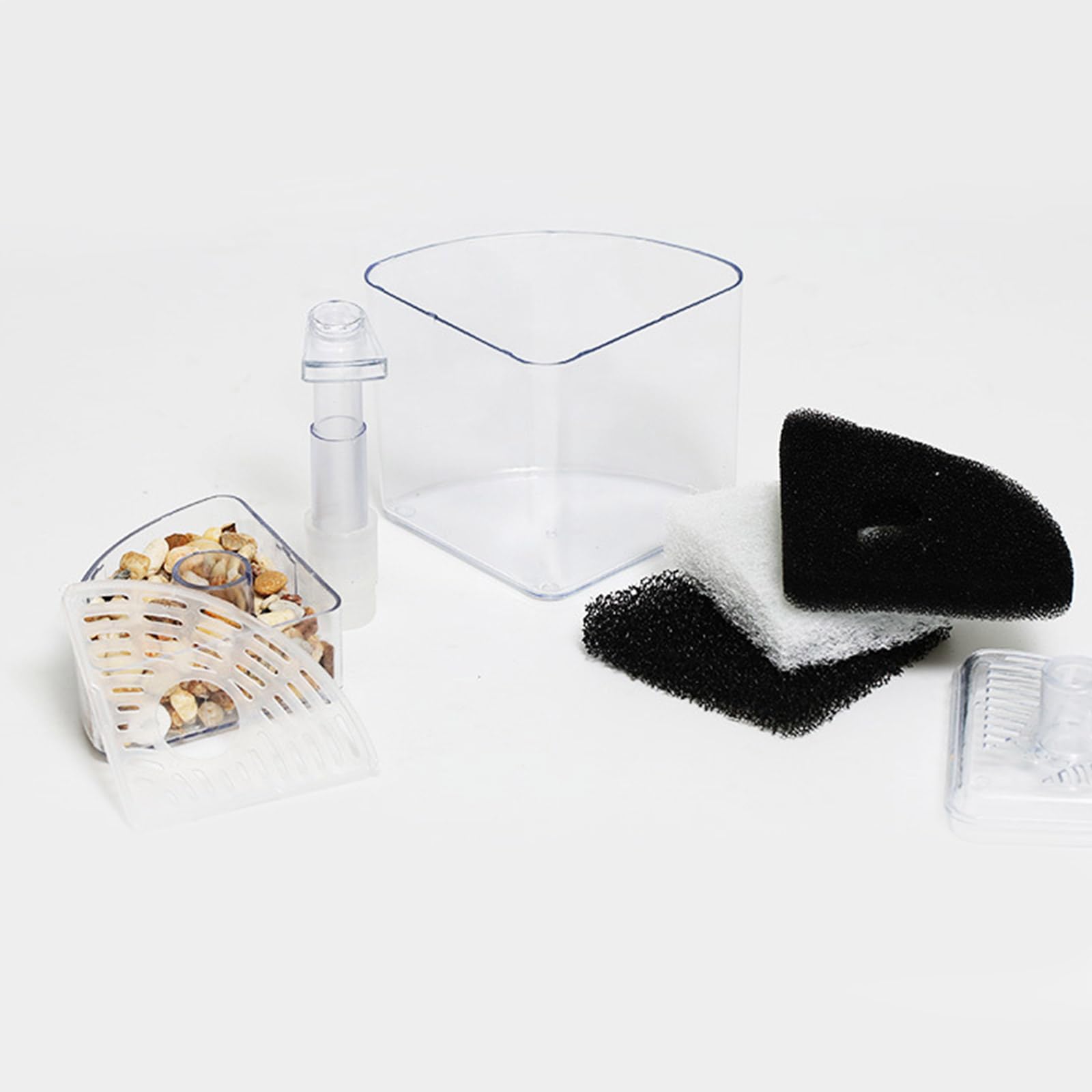 2 filtros de biofiltro de repuesto para acuario, cartucho de algodón interno, biofiltro, almohadilla de filtración mecánica