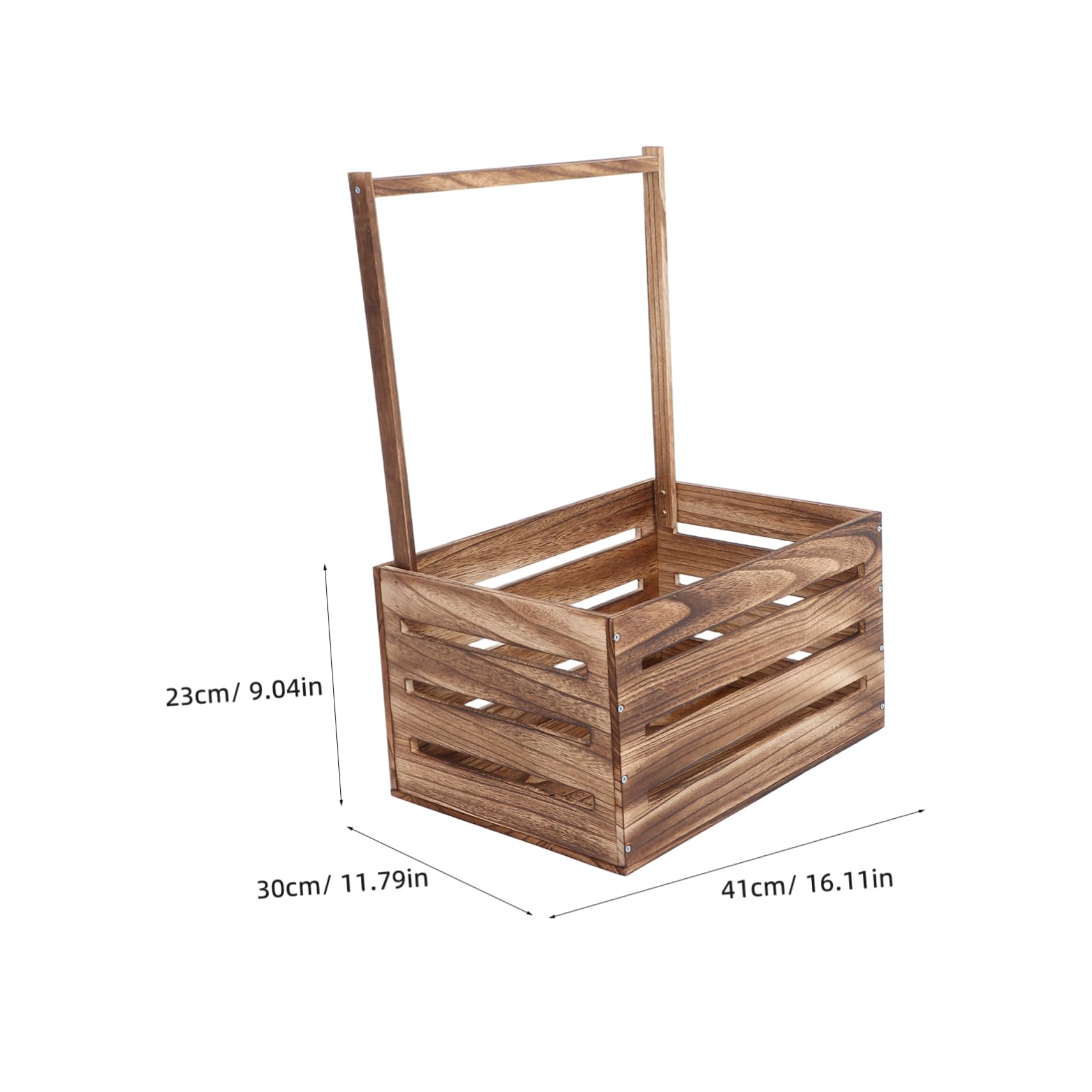 SUPVOX Cesta de Madera Asa Caja de Almacenamiento para Ropa Sucia para Cuna y Obsequio de Shower para Niñas y Nuevos Padres