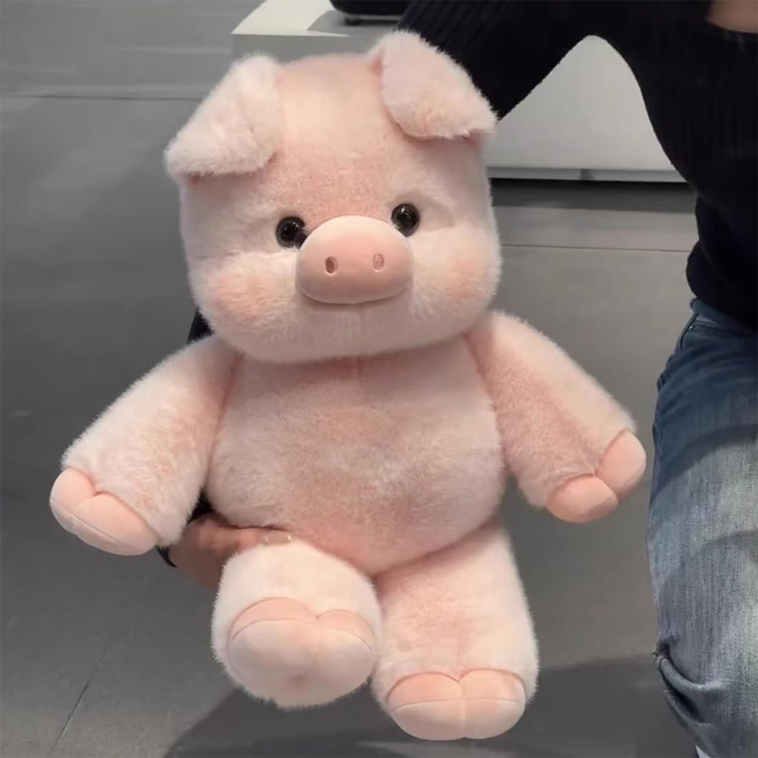 Generico Peluche Mucca Che Corre – Mucca Peluche Che corre, 45/60cm, Adorabile Peluches Cinghiale Morbido e Confortevole, Perfetto per Decorazioni Casa e Regalo Festivo (Maiale A,45cm)