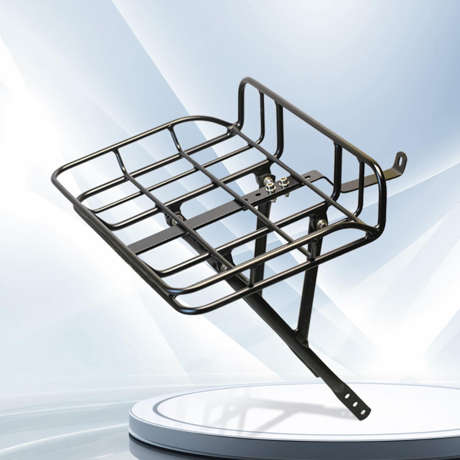 Przedni bagażnik rowerowy Heavy Duty Cargo Carrier | Przedni kosz rowerowy na wycieczki dojazdy do pracy w podróży na zewnątrz górska droga torba na zakupy