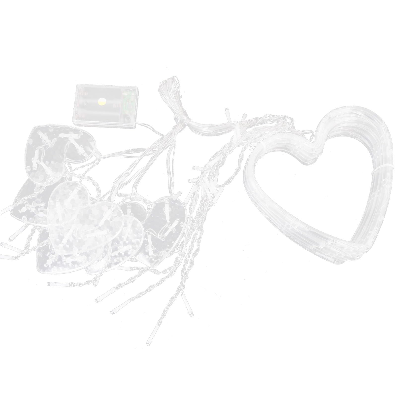 Guirlande lumineuse cœur LED idée cadeau originale pour déco romantique