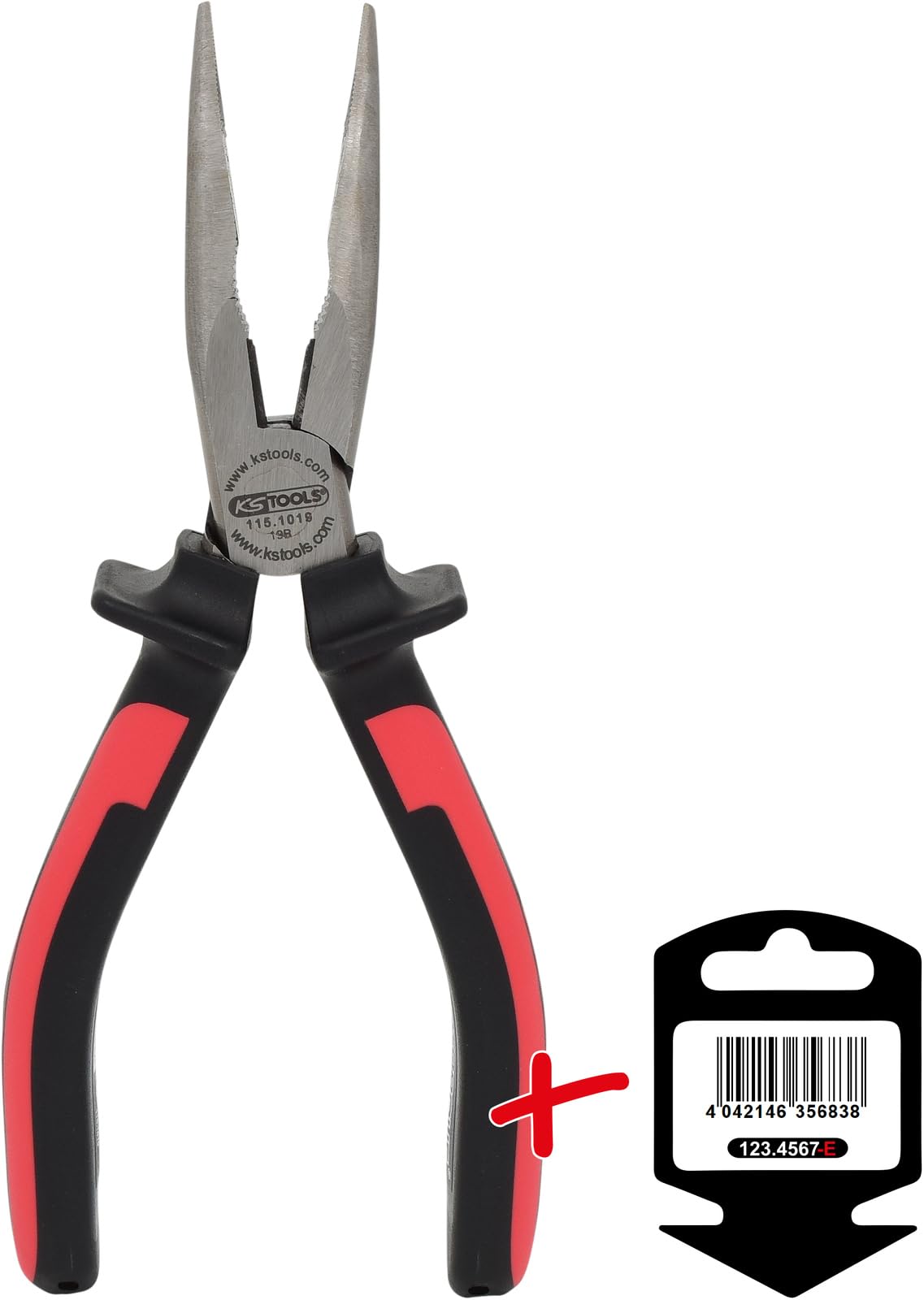 KS-Tools 115.1019-E ERGOTORQUE Flachrundzange,gebo, Clear - Image 2