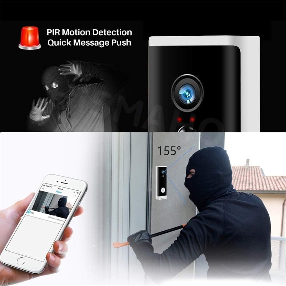 Timbre enchufable de Pared, cámara de Seguridad inalámbrica, vídeo HD, Audio, intercomunicador, Timbre de Puerta, Monitor Inteligente for el hogar, cámara de Timbre de Servicio en la Nube