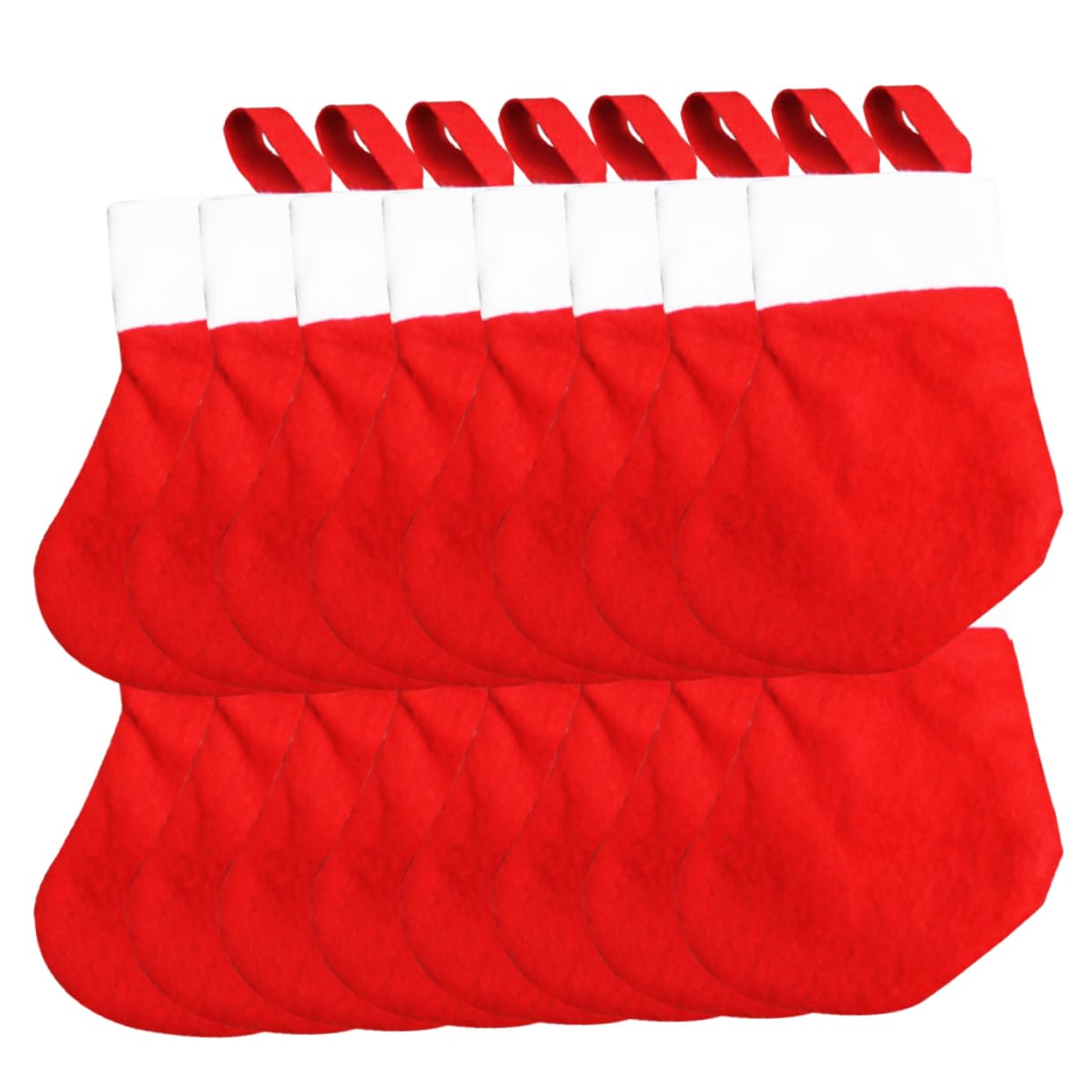 Petits de Noel rouge tissu non tissé pour couverts et sapin 32x