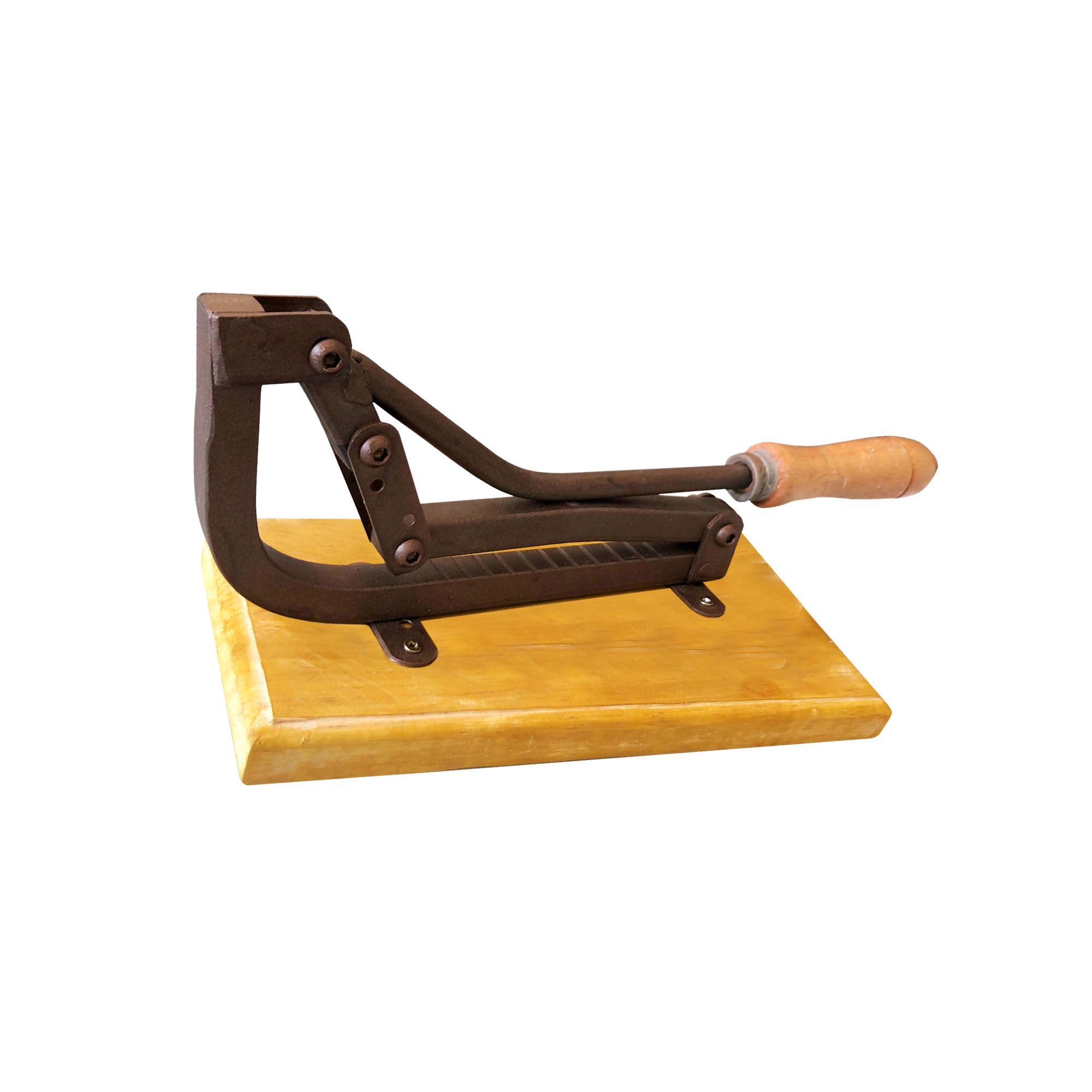 Partidor de Frutos Secos Manual con Palanca y Base de Madera | Cascanueces Profesional Metálico para Nueces y Almendras | Homelux