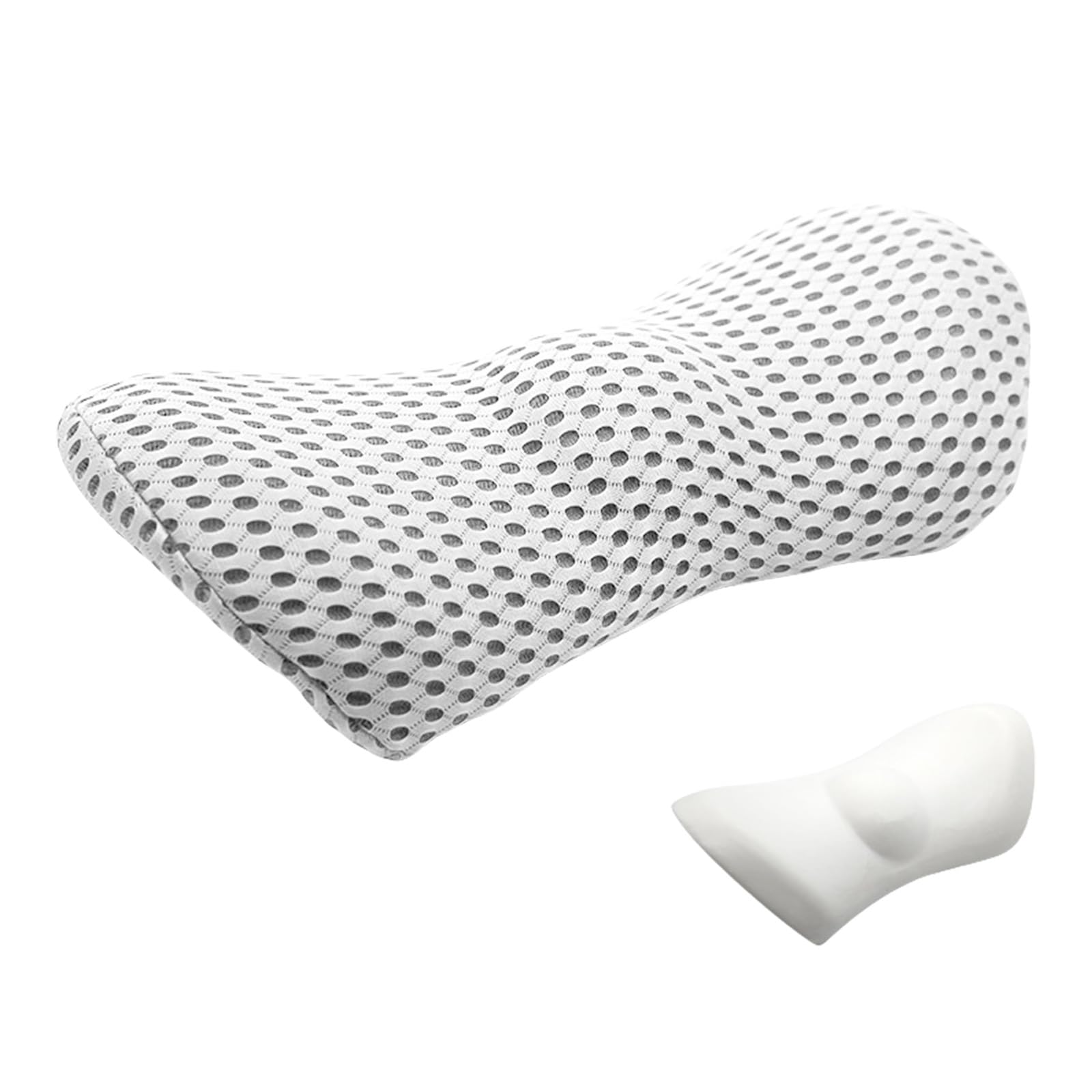 CRFFZ Ergonomic Lumbar Pillow for Chair and, Memory Foam Back Cushions for Lower Back Comfort Lumbar Pillow