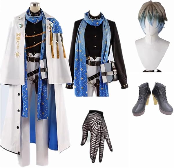 にじさんじEN Ike Eveland コスプレ衣装 ウィッグ 靴