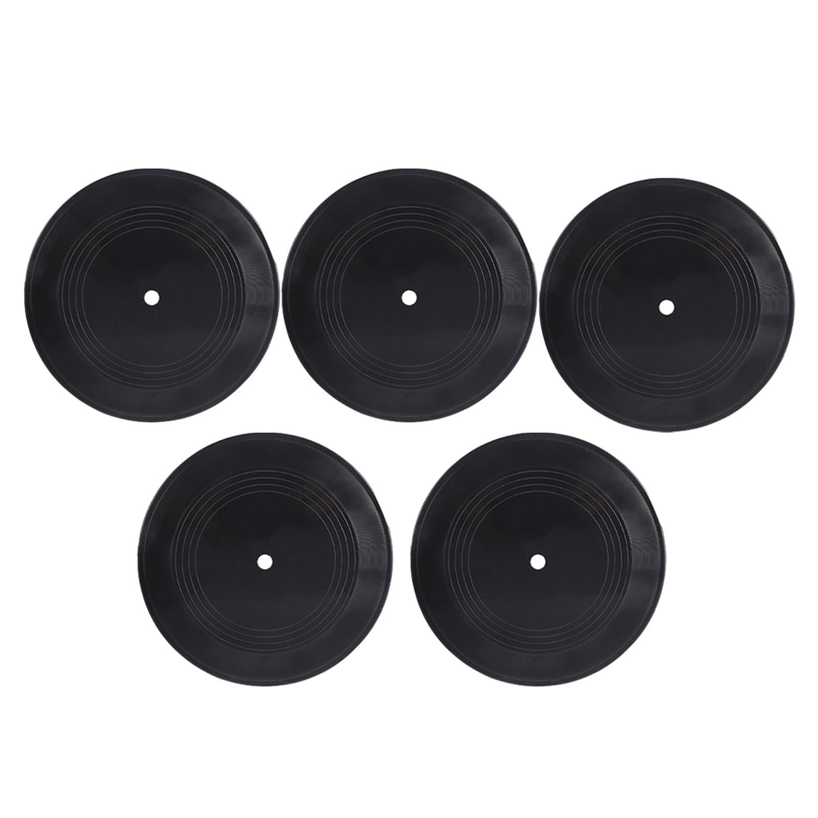Discos de vinilo retro para sala de estar y adornos de pared vintage negros de 7 pulgadas