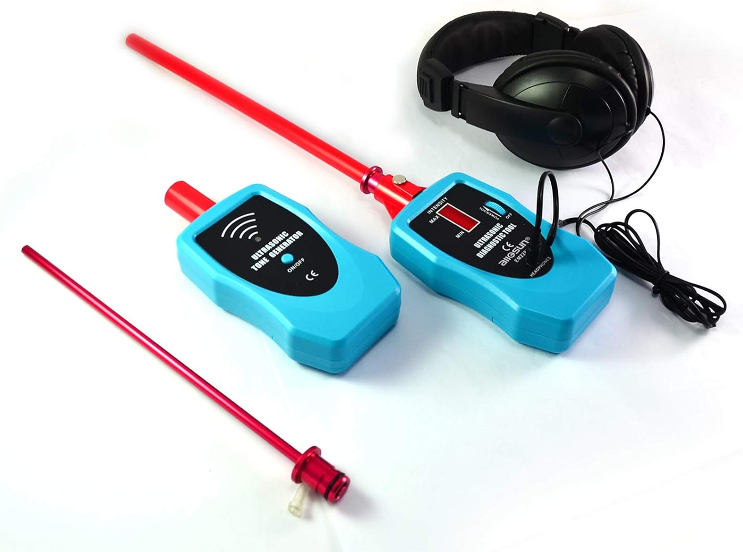 allsun Pro Ultrasonic Leak Detector Kit,Electronic Stethoscope Ultrasonic Sound Detectors